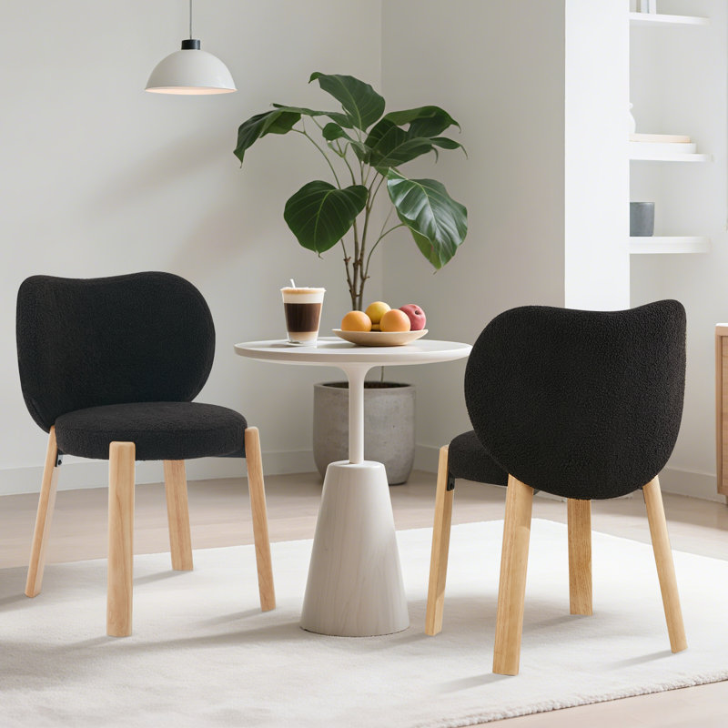 Upholstered Accent Chair, Black