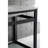 Kingston Brass Quadras 31-Inch Ceramic Console Sink with Steel Base and Glass Shelf-49618819-49610575