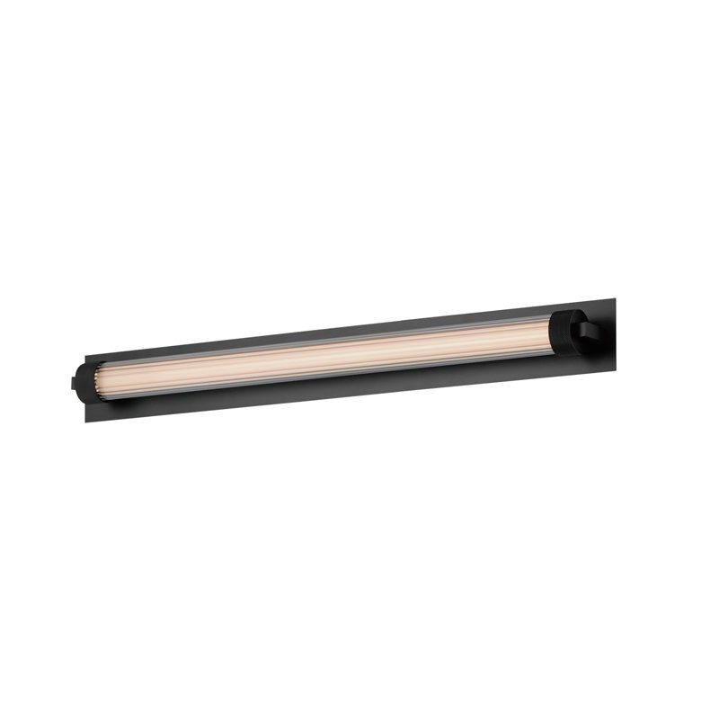 Applique murale encastrée DEL Delice, Noir mat, H 4,75 po x l 25,5 po x P 3 po
