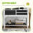 Tortoise Habitat With Adjustable Lamp Holder, 2 Layer Tortoise Enclosure With Storage Shelf, Removable Main House, Fixed Tray, Openable Lid, Gray