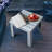 Premium Fir Wood Outdoor Side Table,Light Gray-1433444796