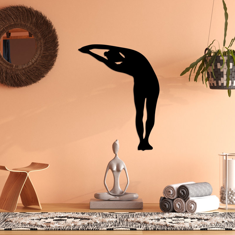 Élégant accessoire mural en métal noir élégant, 16,5 po x 23,6 po | Fabrication 100% métal, épaisseur: 0,06 po | Parfait pour la décoration intérieure, l'esthétique moderne et l'exposition d'art mural unique