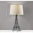 Eiffel Tower Desk Lamp, White Fabric Lampshade, 3D Relief Design