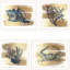 4 art mural pour la décoration de la maison - 18 x 14 x 1 po, 8 lb, bois et papier, salon, chambre à coucher chic et chic, multicolore, fabriqué