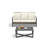 2-Piece Wicker Patio Conversation Set With Beige Cushions & Coffee Table-926917836