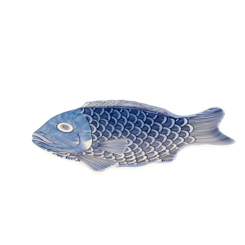 G.E.T. Fish Serving Plates Melamine Platter, 7" W x 10" L