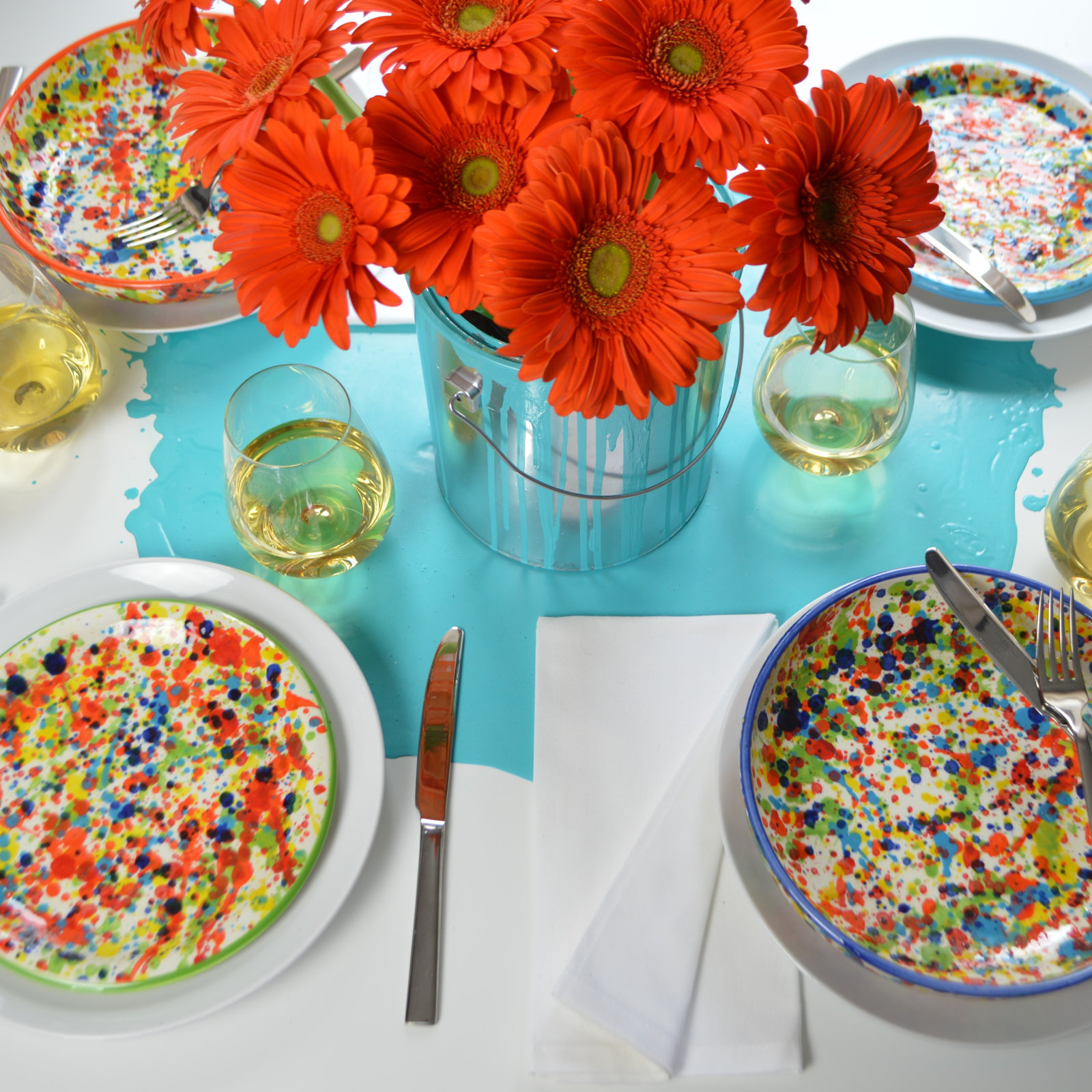 Pintura Earthenware Pasta Bowl