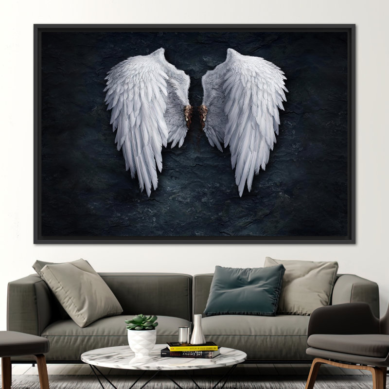Impression sur toile Banksy, H 41 po x l 94 po, Noir, Impression encadrée flottante sans passe-partout