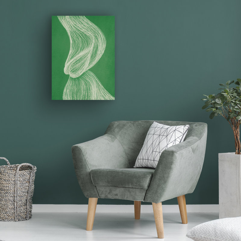 Art sur toile, bolologia incado, émeraude II, H 19 po x l 14 po