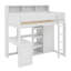 Lit mezzanine simple avec tablettes et garde-robe-1444365820