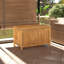 Bay Isle Home Lamendola 90cm W Water Resistant Bamboo Solid Wood Deck Box in Brown