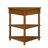 Solid Wood Legs 33.8'' Triangle Corner Table, 3 Tier, Gray Brown Side Table With , Legs, Indigo-1713070185