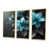 Toile avec cadre flottant or