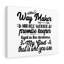 Way Maker Miracle Worker Promise Keeper - Wrapped Canvas Print-1241678507