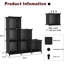 Organisateur de rangement cubique, 6 étagères de rangement de rangement pour placard, bibliothèque empilable, étagère de rangement pour vêtements pour garde-robe, chambre à coucher, salon, armoire, maison, bureau, noir-130382382