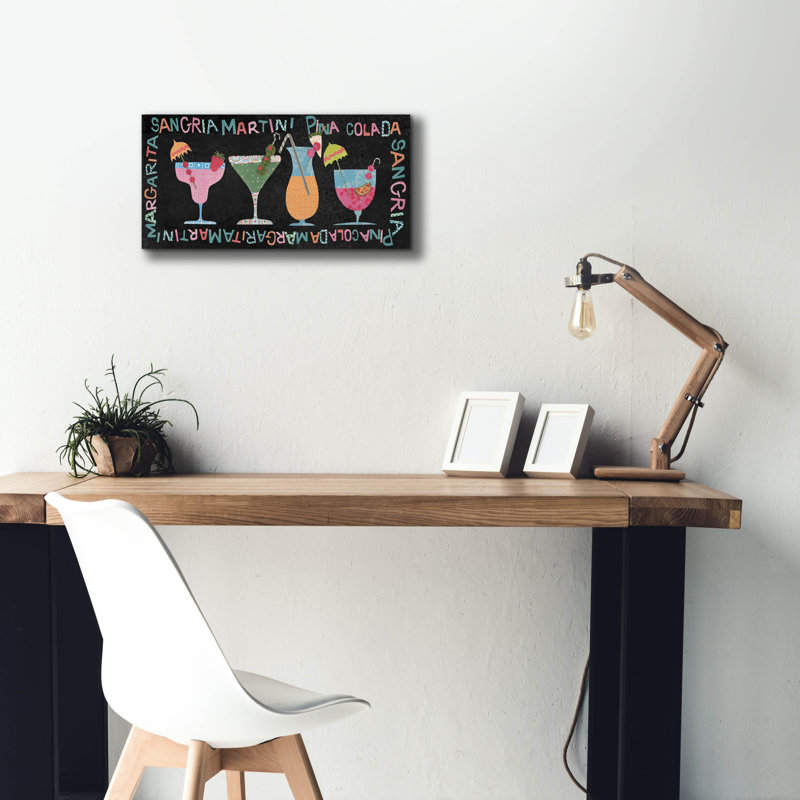 «Mix Me A Drink Collection D» par Regina Moore, H 12 po x l 24 po x P 0,75 po