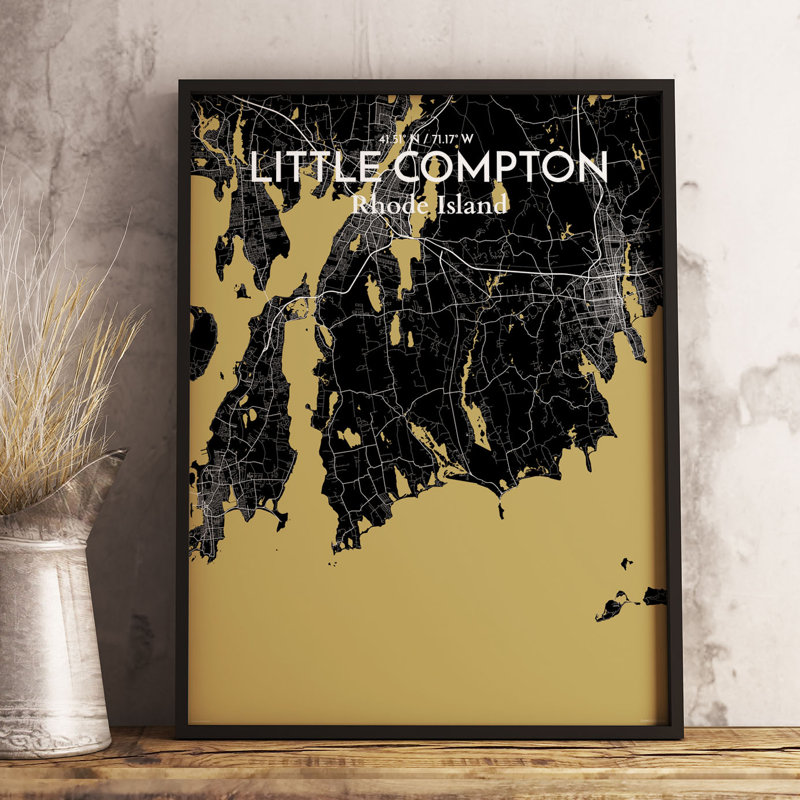 Little Compton - No Frame Print, Red, 43cm H x 28cm W x 0.13cm D