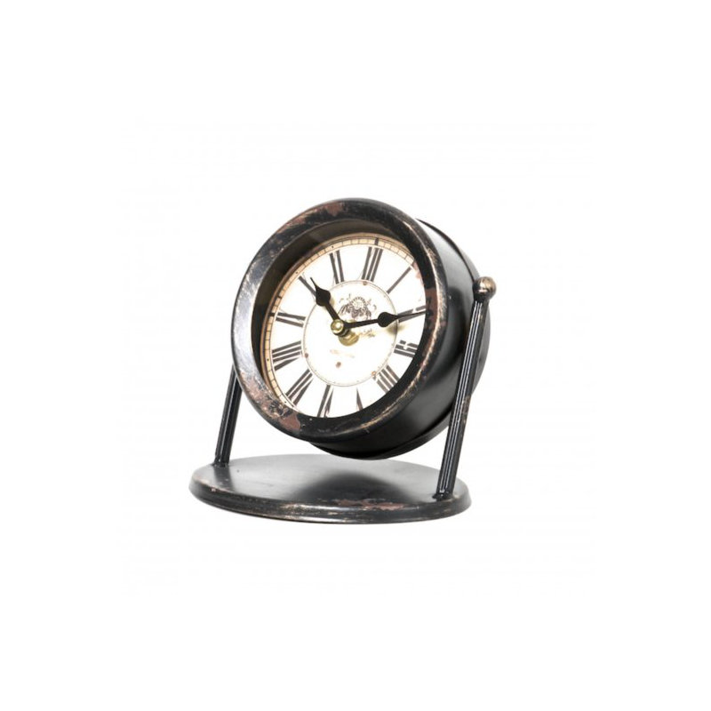 Horloge de plateau de table en métal