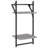 vidaXL Wall Shelf Set with Bars Storage Display Shelf 4 Piece Engineered Wood