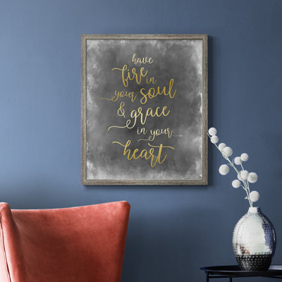 Fire in Your Soul Premium Framed Canvas - Ready to Hang