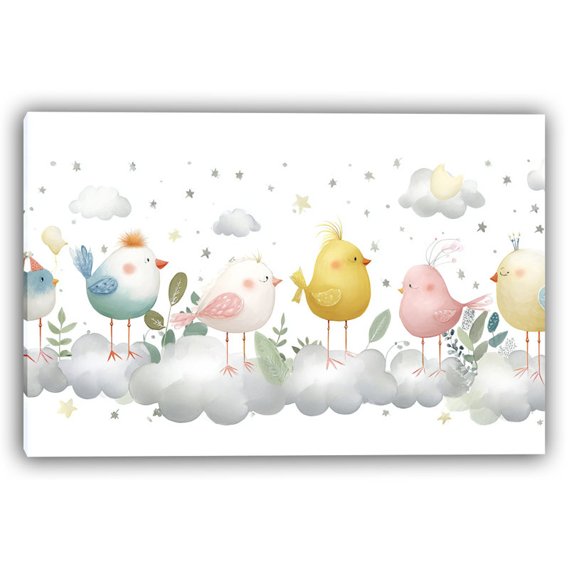 Perched Harmony-Wrapped Canvas Wall Art