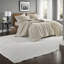 Ensemble de literie luxueuse surdimensionnée en coton 3 pièces, motif géométrique - double / grand