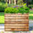 Large Rectangular Planter - Metal Rectangular Planter Box with Drainage Holes for Indoor and Outdoor Use-793186020