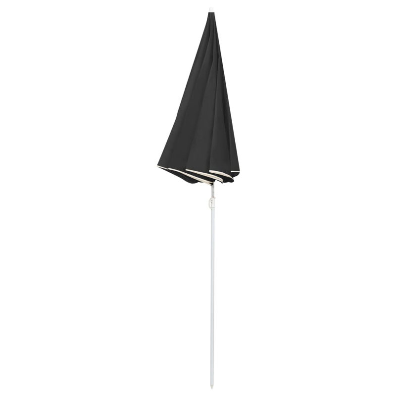Parasol de plage lumineux 70,9 po, Anthracite