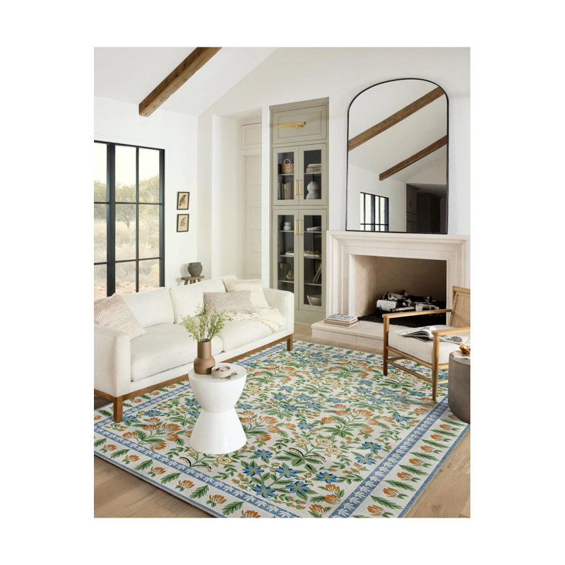 Tapis crème lavable à la machine, Sous-tapis rectangulaire 2 pi 4 po x 3 pi 11 po