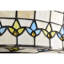 Ventilateur de plafond lumineux en verre Tiffany ivoire et ambre Fleur Carousel