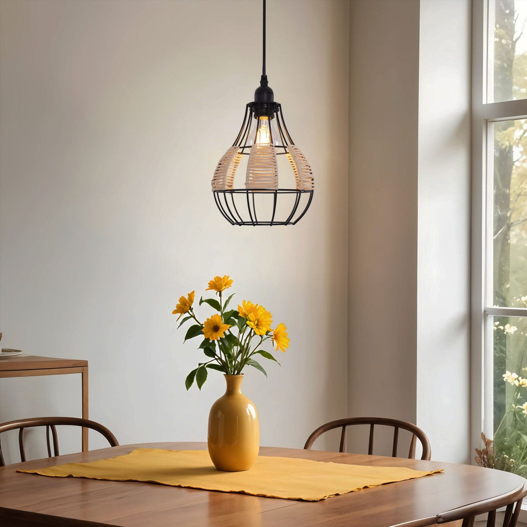 1 - Light Natural Chandelier Pendant