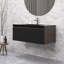Meuble-lavabo moderne à rayures avec lavabo simple-338554066