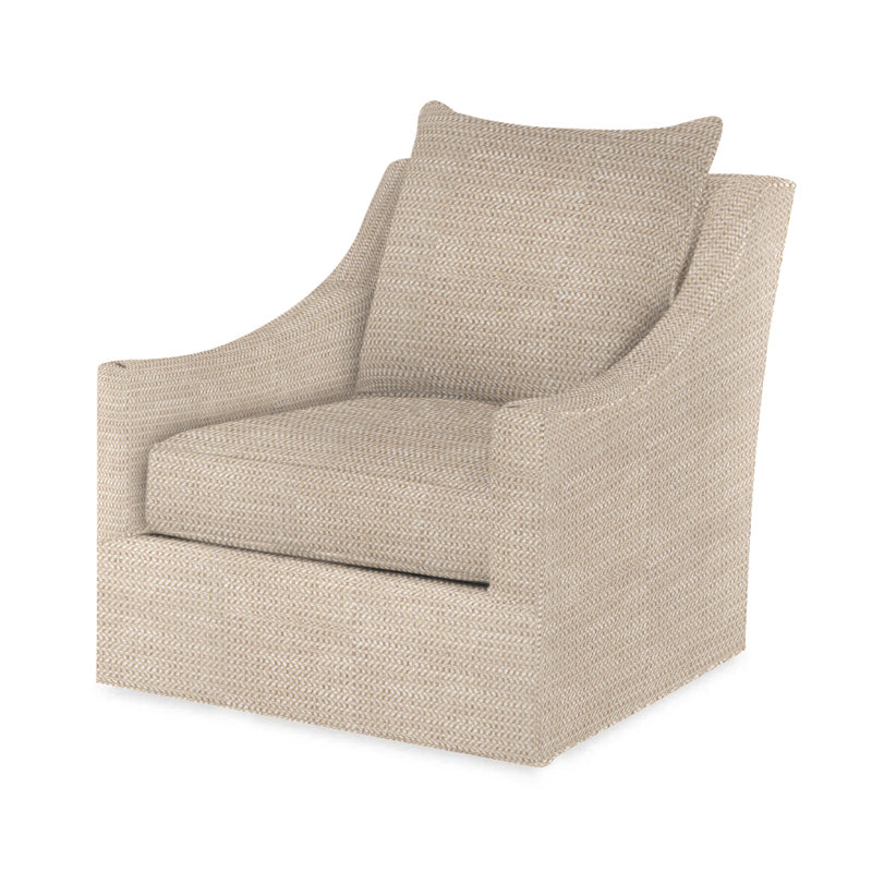 Willem Outdoor Swivel Lounge Chair, Beige/Brown 71628L22