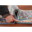 Blue Handmade Wool Oushak Indian Rug 3x6