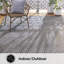 Tapis géométrique intérieur / extérieur gris foncé-1204225808