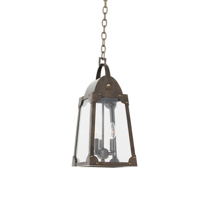 Luminaire suspendu en bronze vieilli 3 LT Arlington Kalco