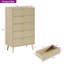 Ensemble de chambre à coucher, commode et tables de chevet 4 pièces-481185075