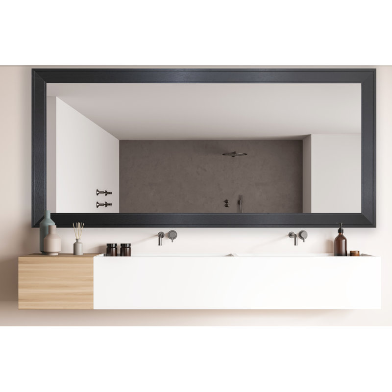 Abdelmalek Engineered Wood Flat Mirror, 35.5" x 63"