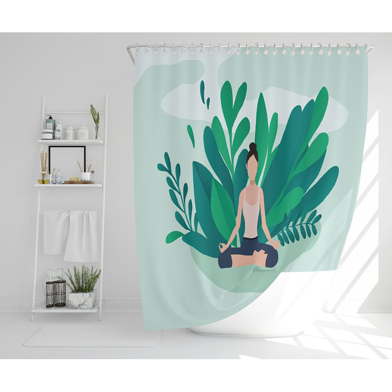 Ellajean 13 Piece Polyester Shower Curtain Set