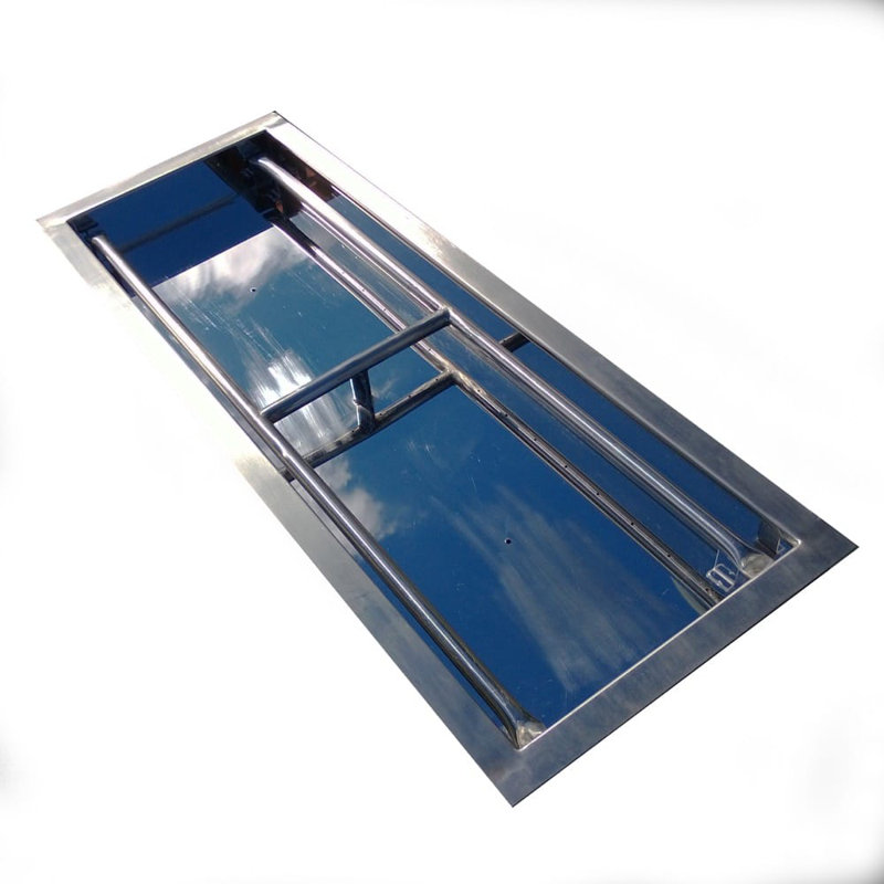 3'' Steel Fire Pit Accessory, 36" H x 12" W x 3" D
