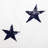 Parkland Collection Transitional Stars White Square 16" x 16" Pillow