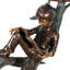 Dog Yorkshire Terrier Bronze Garden Statue