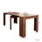 Uriel 2-in-1 Extendable Console & Dining Table with Wooden Frame-658661157
