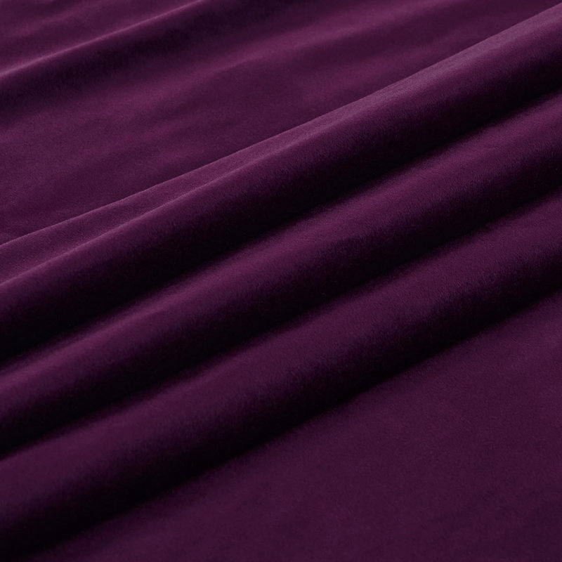 Velvet Blackout Curtains - Rod Pocket & Back Tab Drapes, 96 inch, 52" W x 96" L, Purple