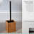 Bath Bliss Plastic Toilet Brush and Holder