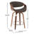 Archaimbaud Swivel Upholstered Counter Stool-23039387-23039384