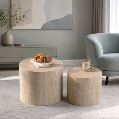 Tables d'appoint rondes en bois
