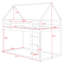 Lit superposé simple au-dessus d'un lit simple Turco par Harper Orchard-844743050