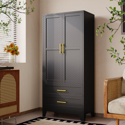 Armoire-penderie 71 po avec armoires et tiroirs