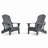 Morphew Foldable Outdoor Adirondack Chair With Ottoman-1712814831
